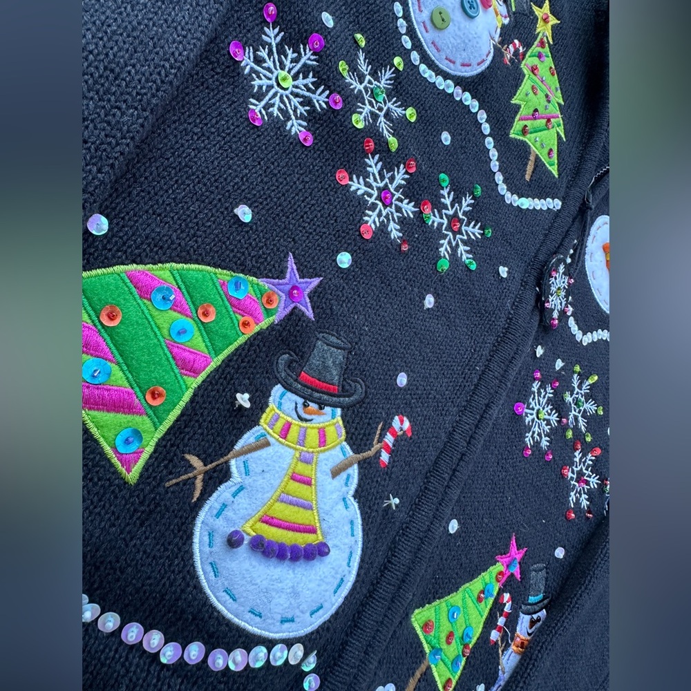 Carly Saint Claire snowman christmas sweater!